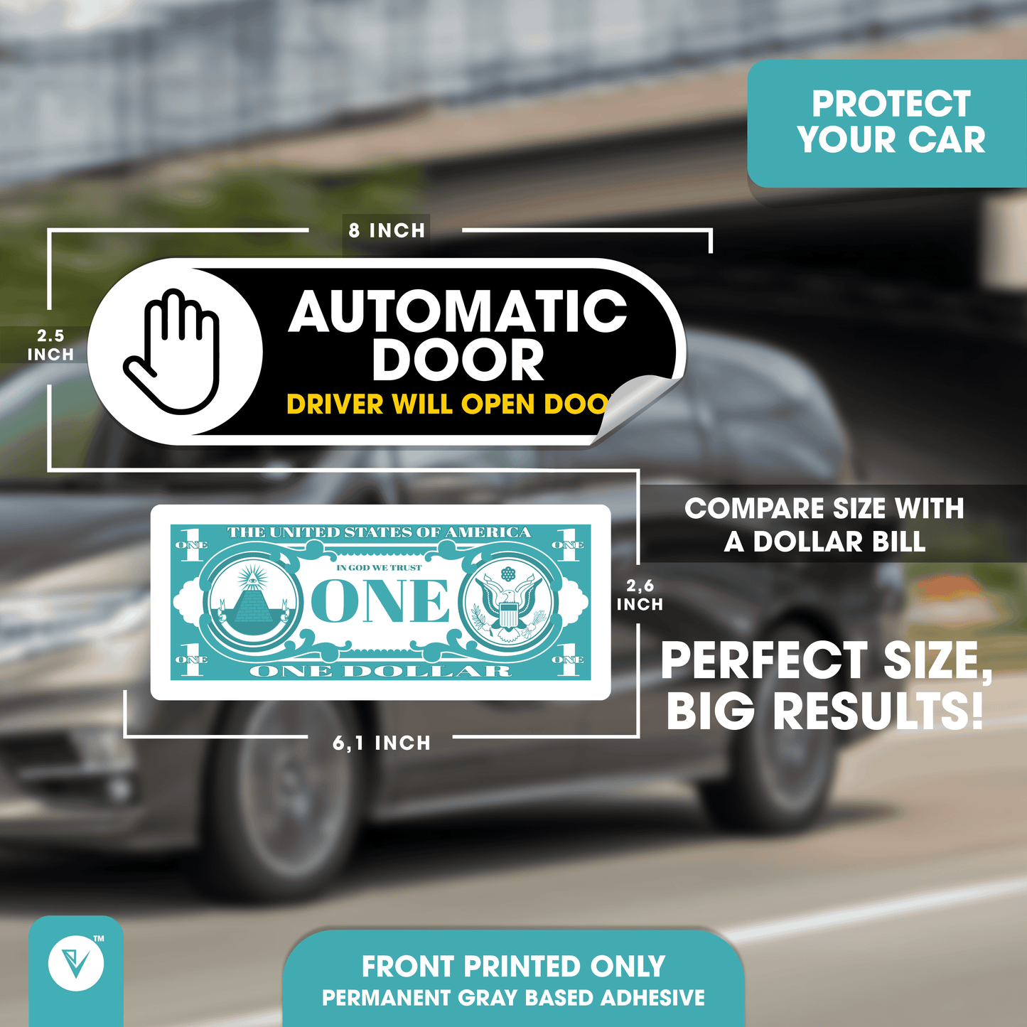 Automatic Door Sticker Sign