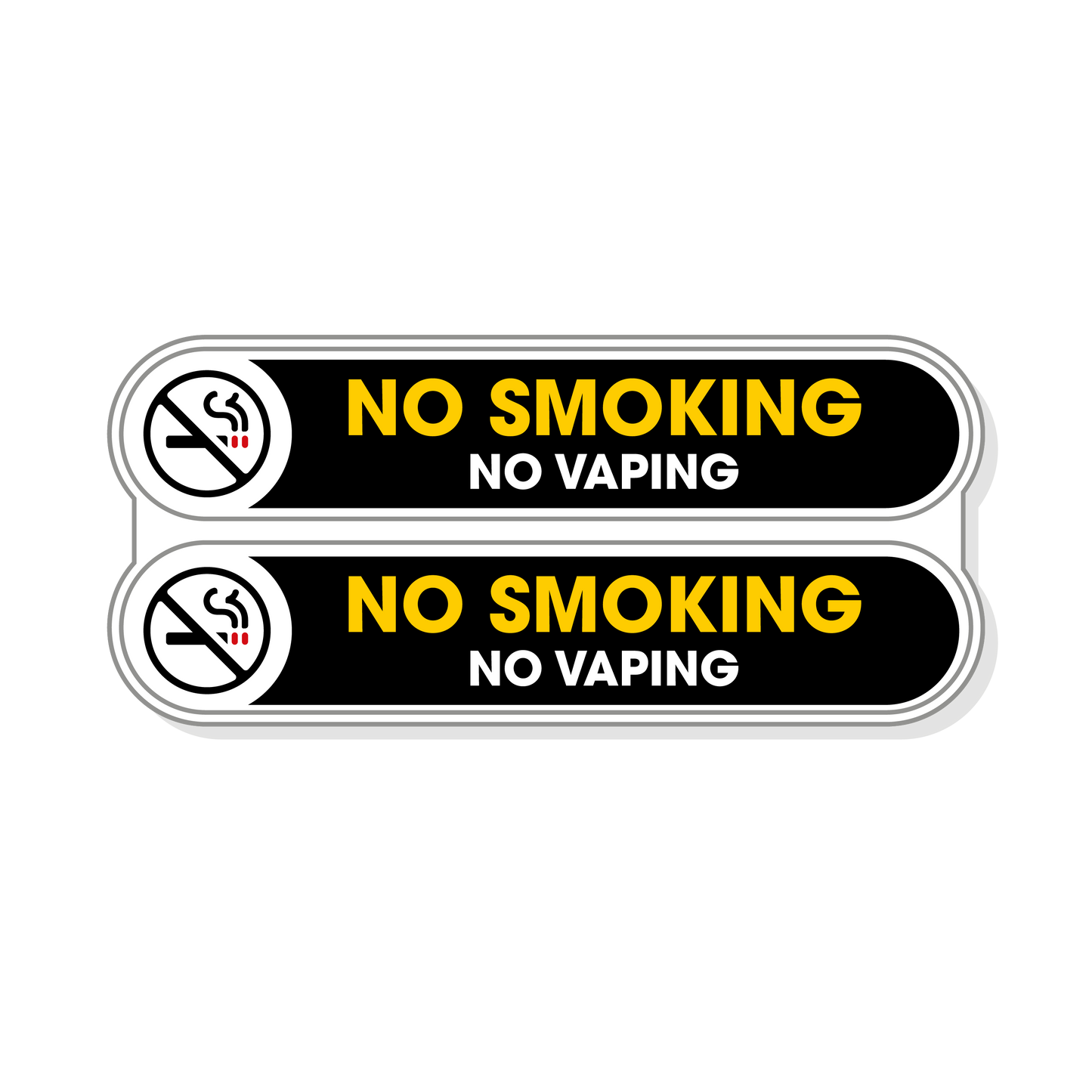 No Smoking No Vaping Stickers for Vehicles