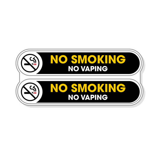 No Smoking No Vaping Stickers for Vehicles