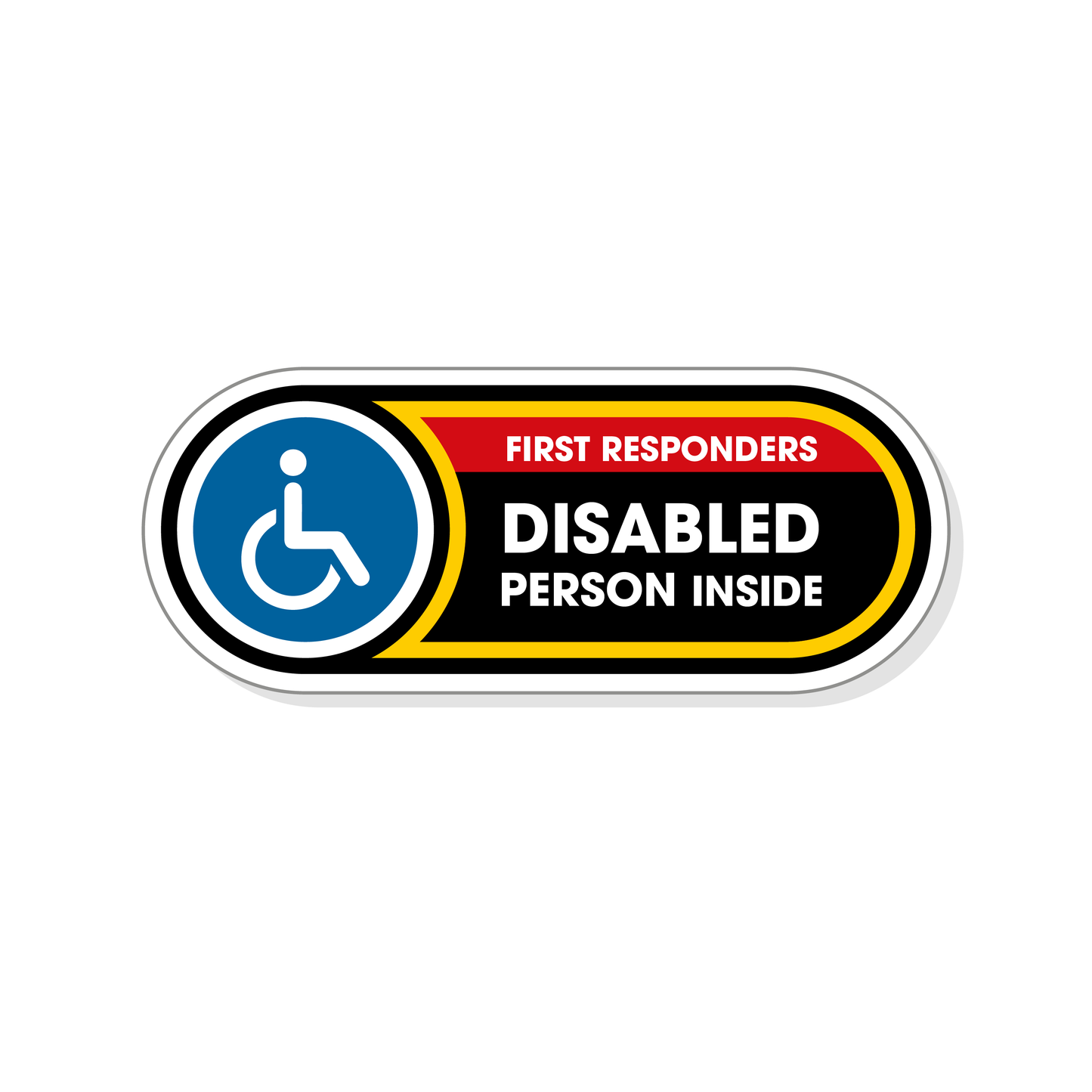 Disabled Person Inside - 1 Small Sticker