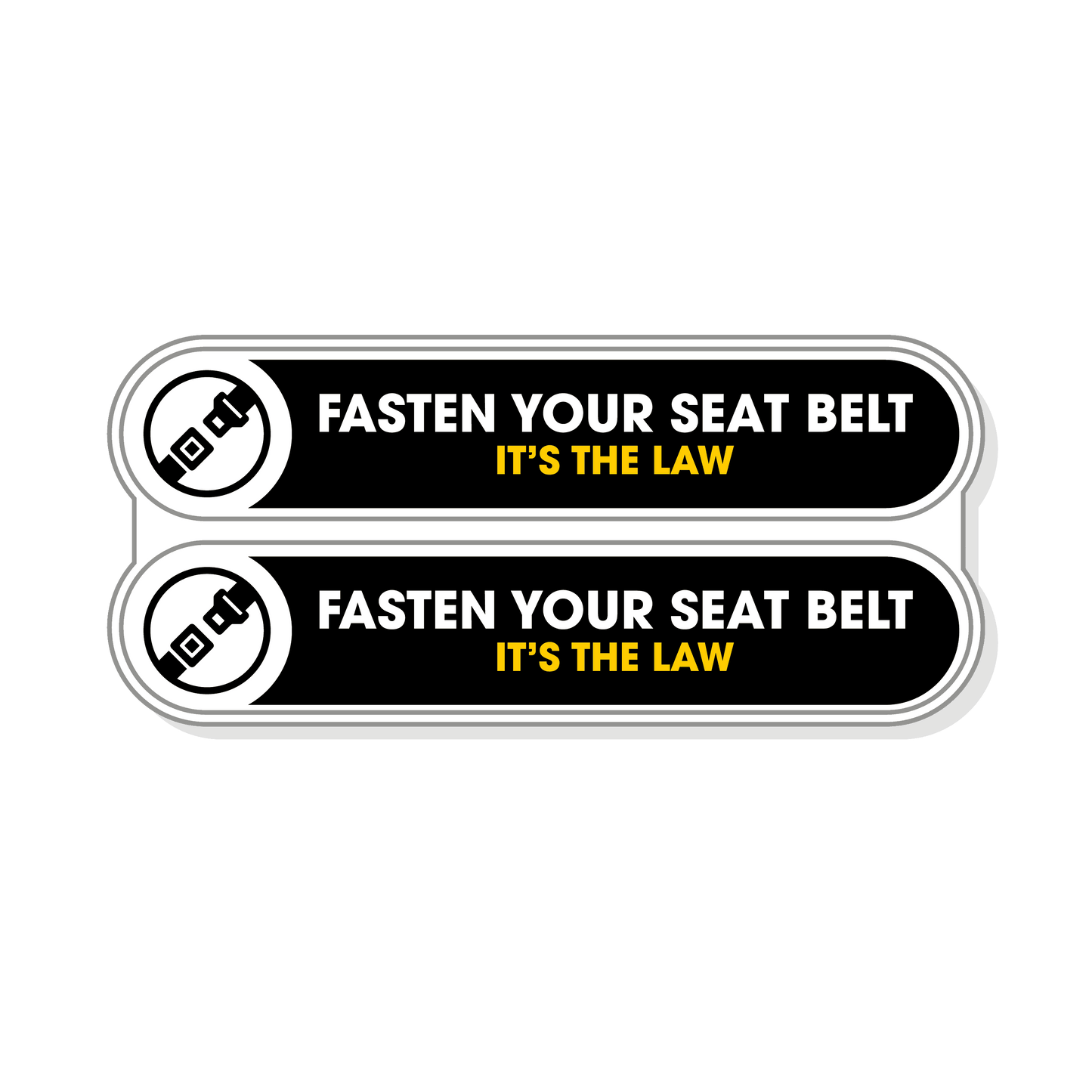 Fasten your Seatbelt Stickers for Car